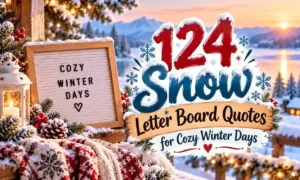 124 Snow Letter Board Quotes for Cozy Winter Days