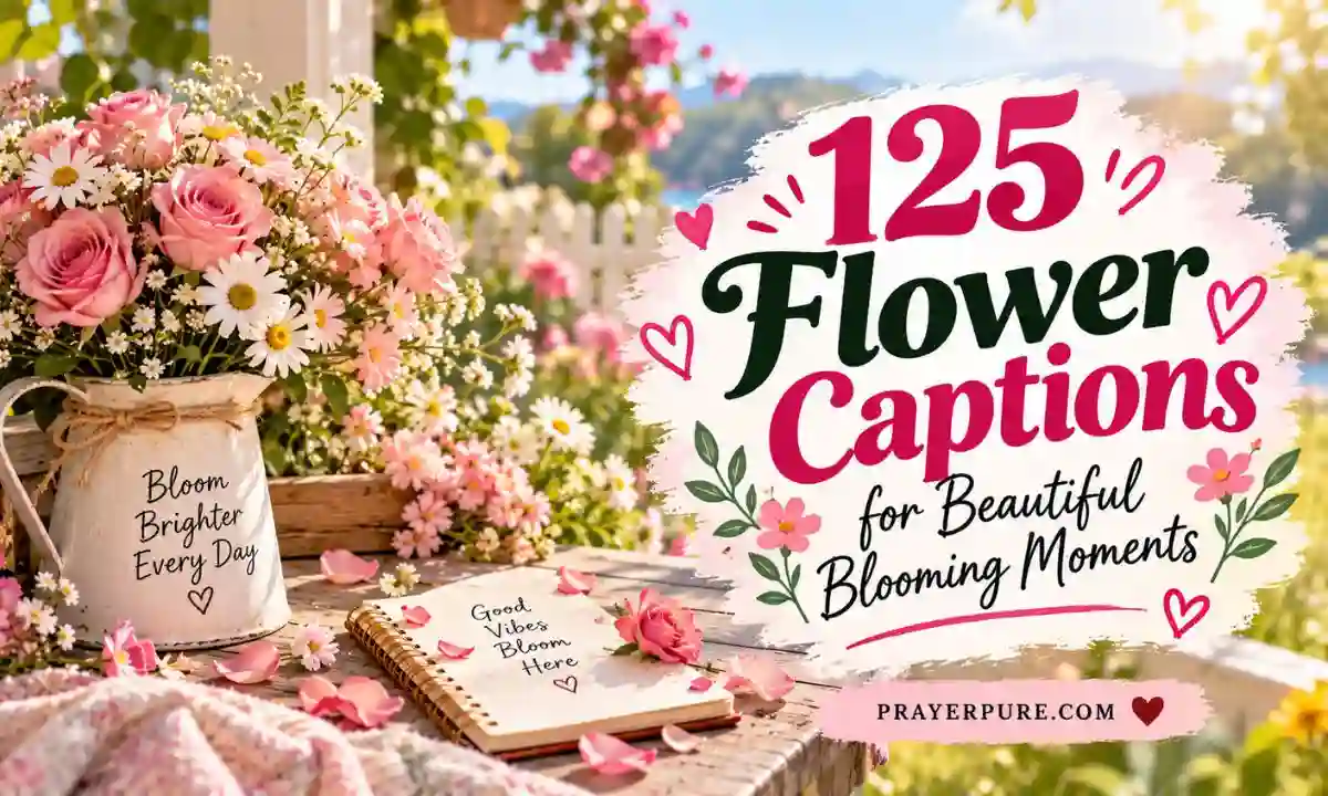 125 Flower Captions for Beautiful Blooming Moments