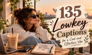 135 Lowkey Captions for a Cool and Effortless Vibe