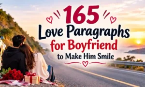 165 Love Paragraphs for Boyfriend to Make Him Smile