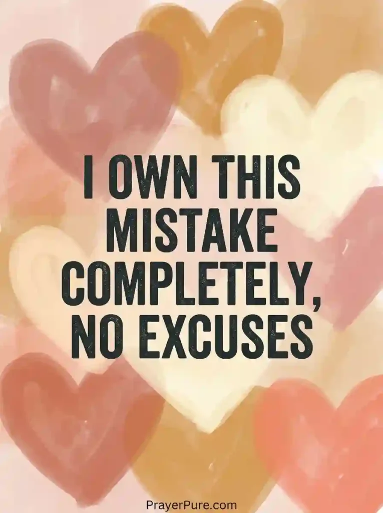 Apology Messages About Taking Responsibility