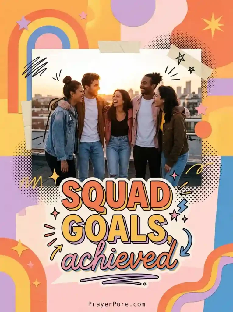 Friendship Captions for Group Photos and Squad Goals