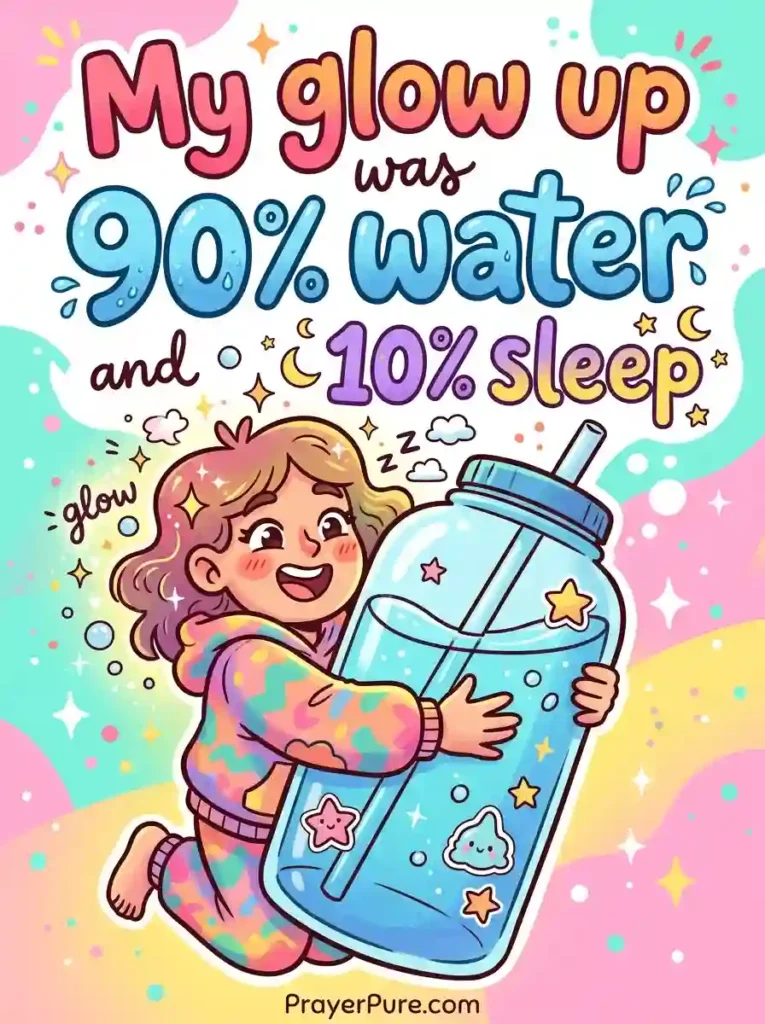 Funny Glow Up Captions