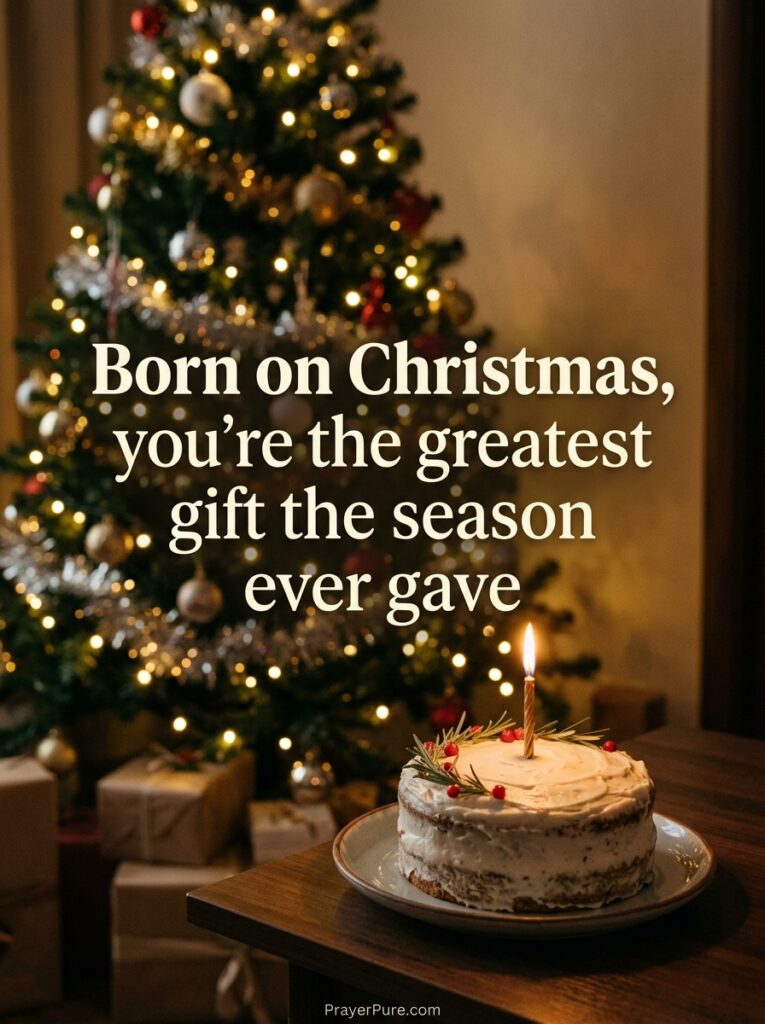 Happy Birthday Wishes for a Xmas Birthday
