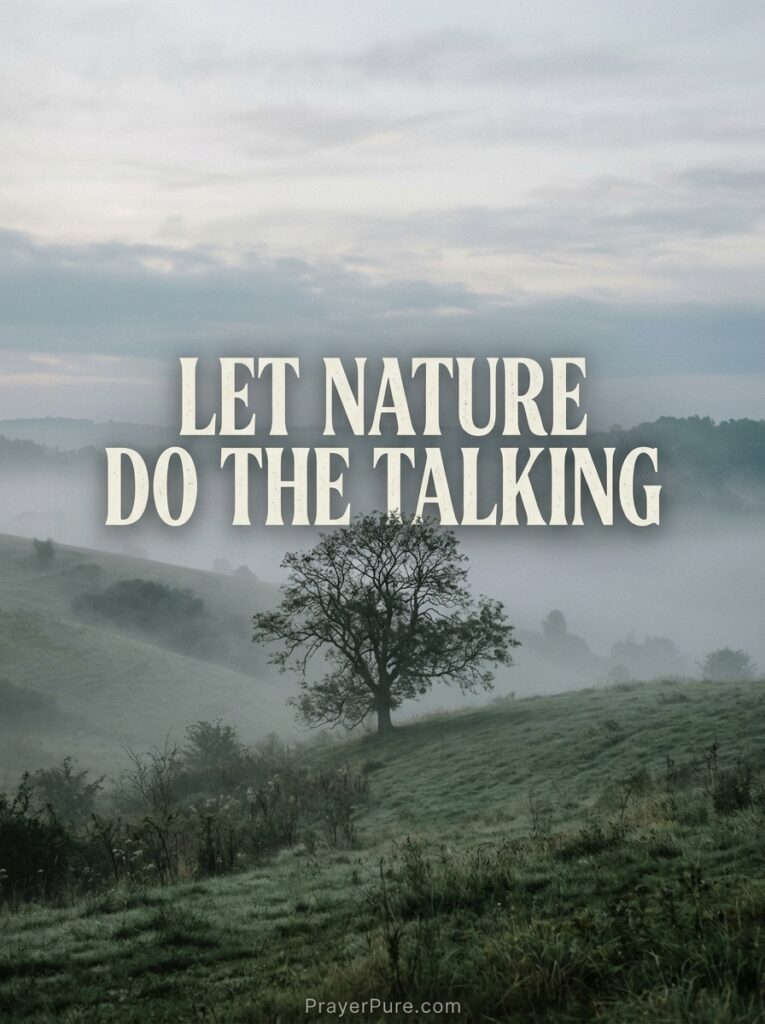 Minimalist Captions for Nature