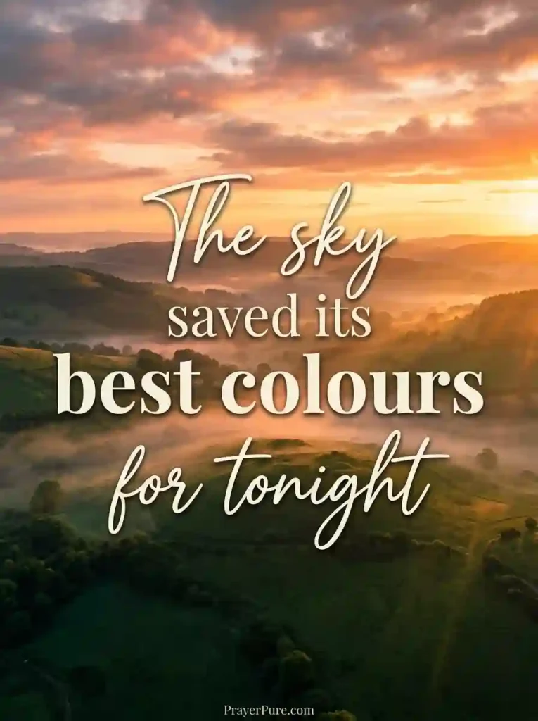 Nature and Sunset Aesthetic Captions