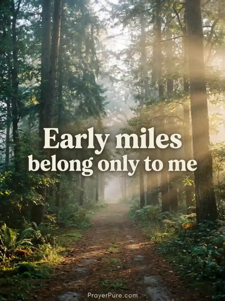 Running Captions for Early Mornings and Trails