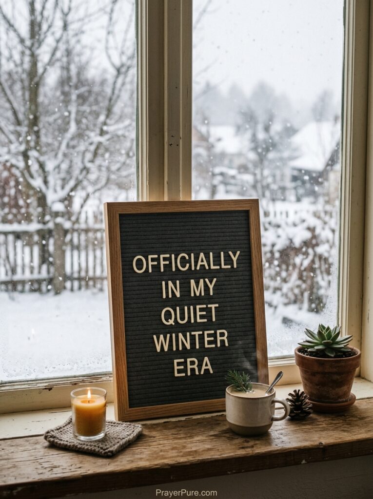 Snow Letter Board Quotes for Instagram