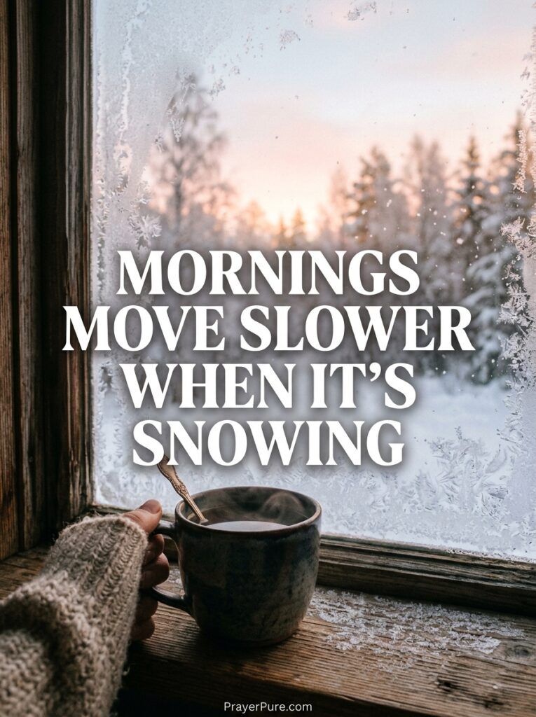 Snow Letter Board Quotes for Slow Mornings