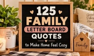 125 Family Letter Board Quotes to Make Home Feel Cozy